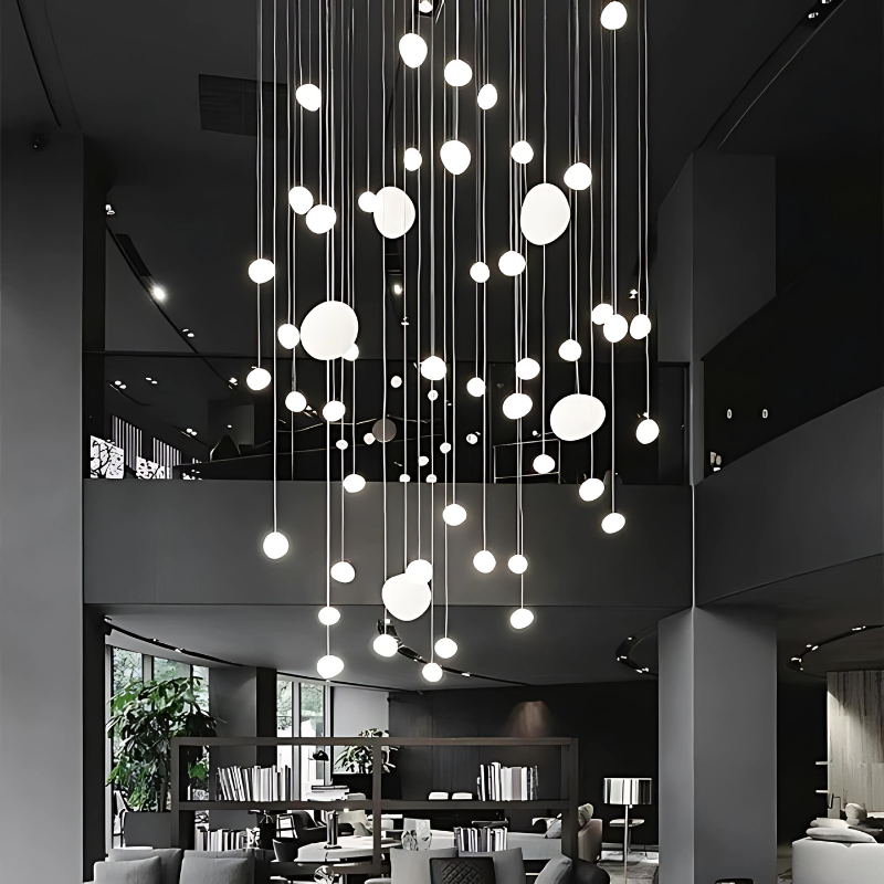 Hanglamp Kiezel Glazen voor Thuis en Kantoor Decor