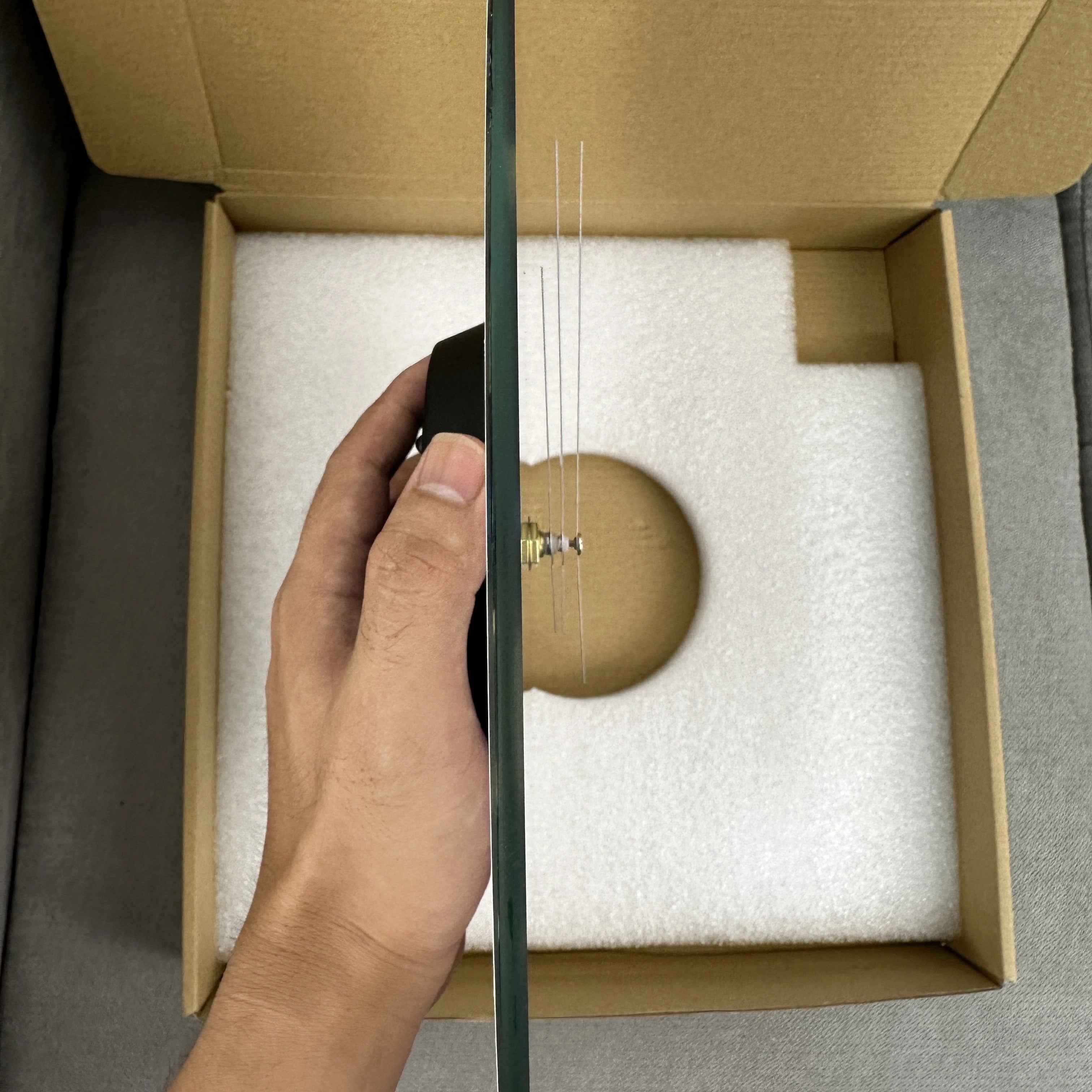 Wandklok Glazen Rond 30 cm