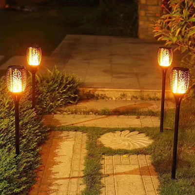 Zonne-energie LED Tuin Fakkel Waterproof Buitenverlichting