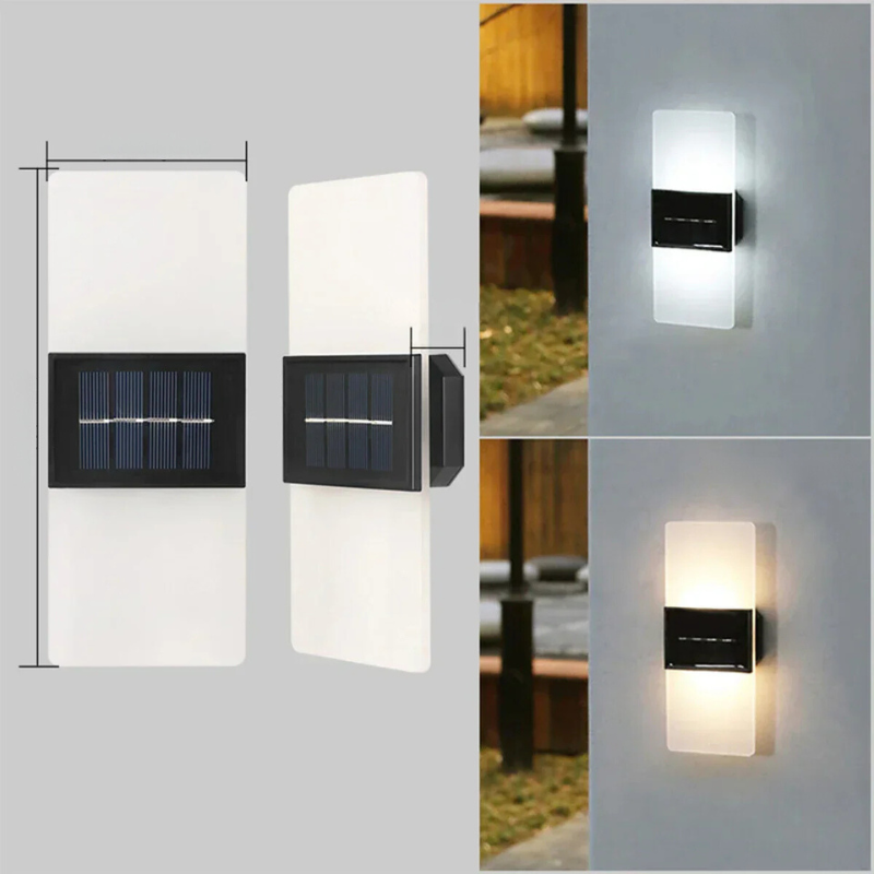 Zonnewandlamp Buiten Waterdicht Energiezuinig LED Verlichting