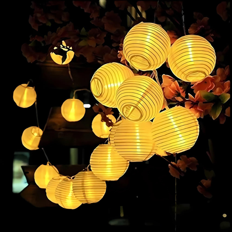 Zonne-energie Buiten Stringverlichting Lantaarn