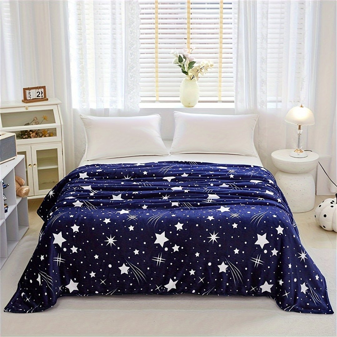 Fleece Deken Sterrenblauw Thuis Kantoor