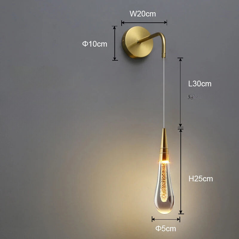 Druppelvormige Hanglamp voor Thuis en Kantoor Decor