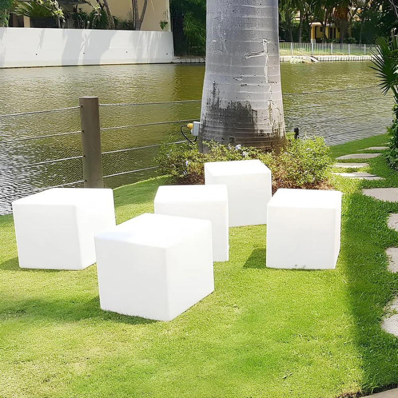 Cubic LED Tuinlamp met Afstandsbediening Buiten