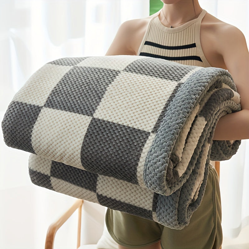 Fleece Deken Gecontroleerd voor Thuiscomfort en Decoratie