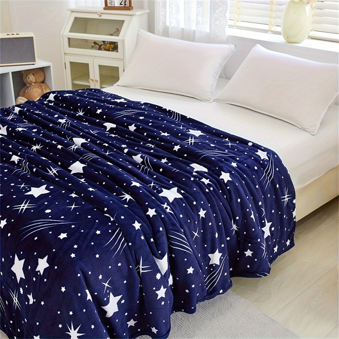 Fleece Deken Sterrenblauw Thuis Kantoor