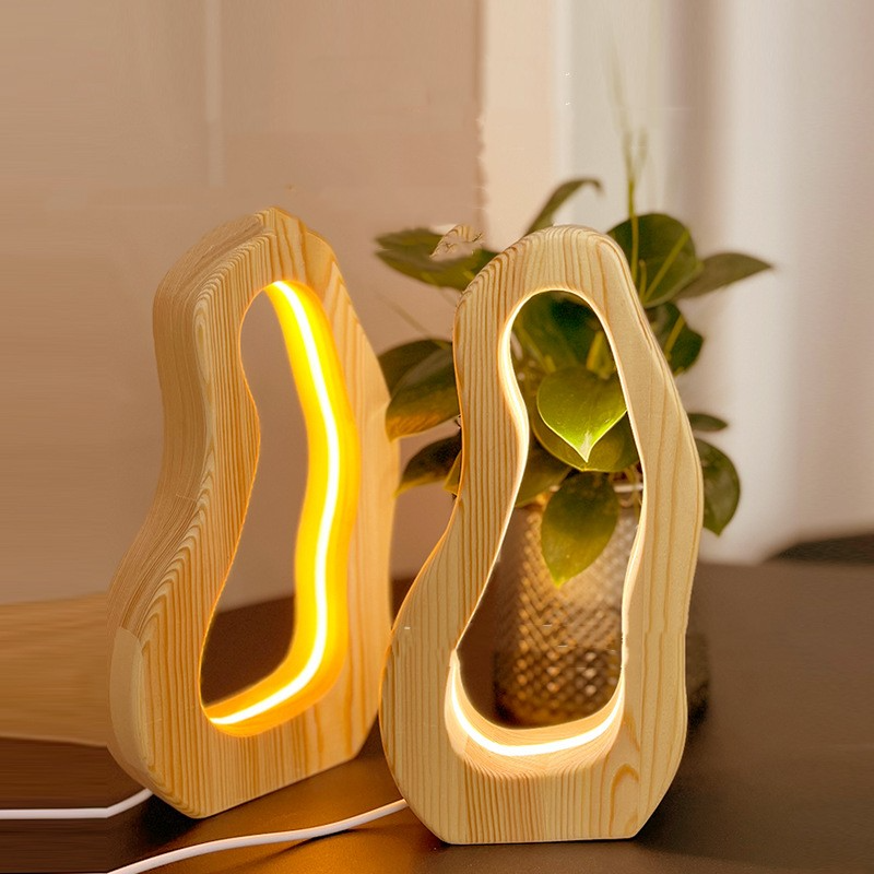 Houten Tafellamp voor Woondecoratie Verlichting