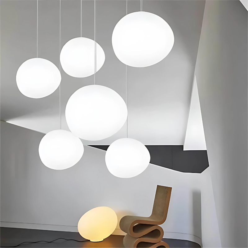Hanglamp Kiezel Glazen voor Thuis en Kantoor Decor