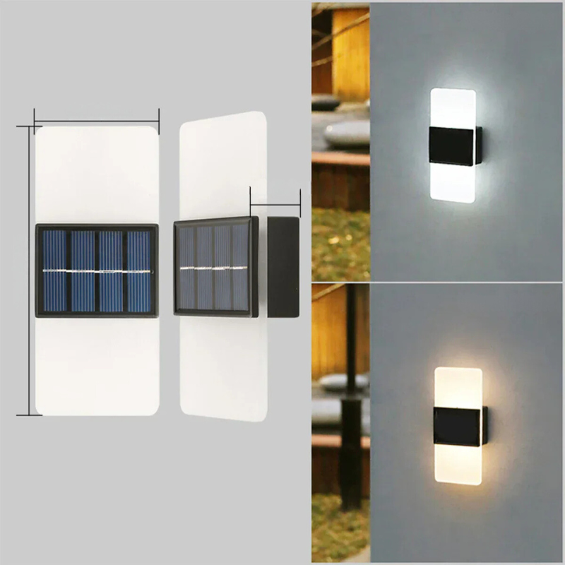 Zonnewandlamp Buiten Waterdicht Energiezuinig LED Verlichting