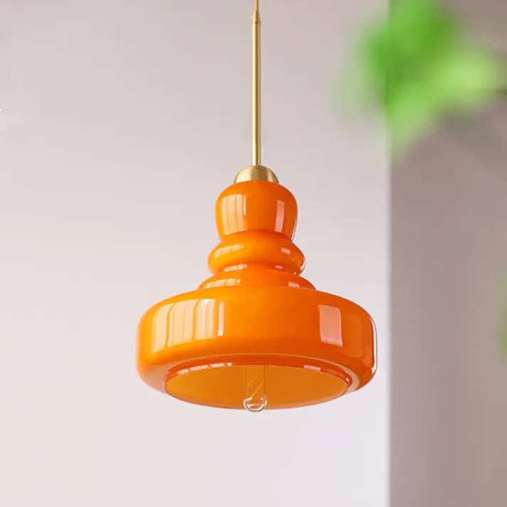 Bauhaus Hanglamp Pompoen Glazen Armatuur LED plafondlamp