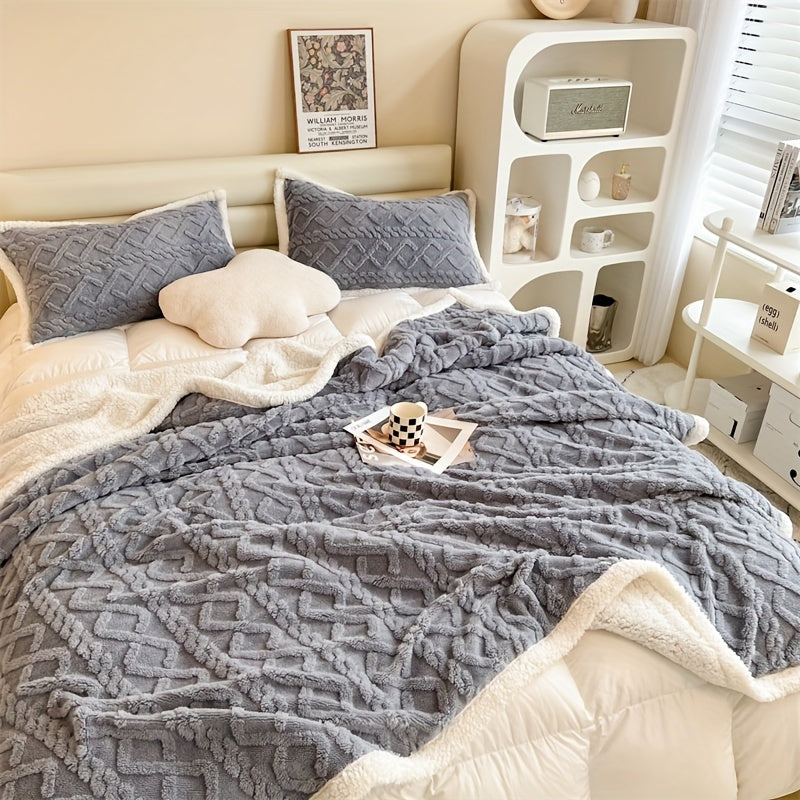 Fleece Deken Gebreid voor Thuis en Kantoor