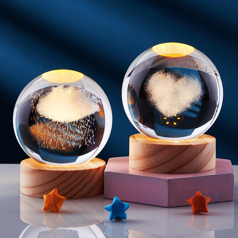3D Kristal Nachtlamp LED Woondecoratie 3D Effect
