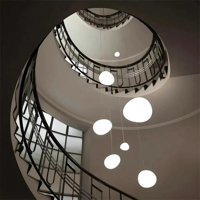 Hanglamp Kiezel Glazen voor Thuis en Kantoor Decor