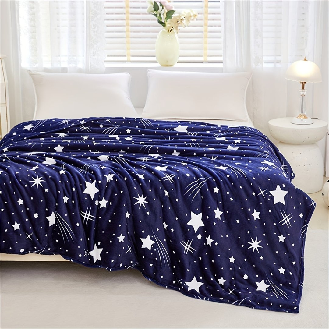Fleece Deken Sterrenblauw Thuis Kantoor