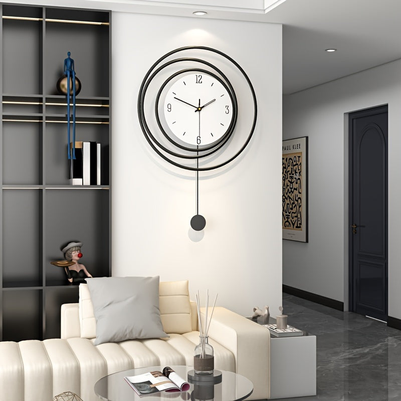 Metalen Wandklok Circulair Voor Thuis Kantoor Decor