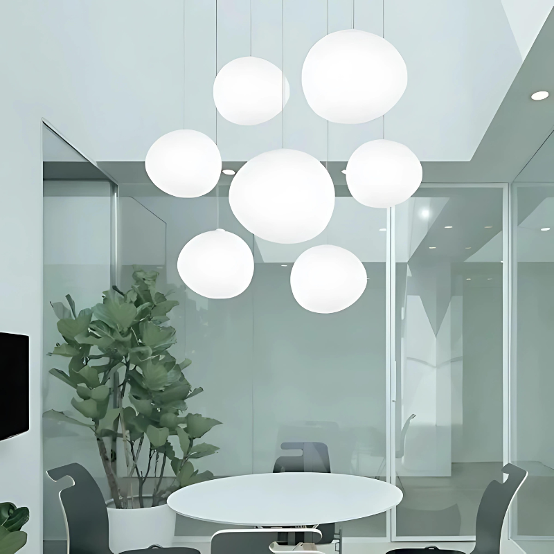 Hanglamp Kiezel Glazen voor Thuis en Kantoor Decor