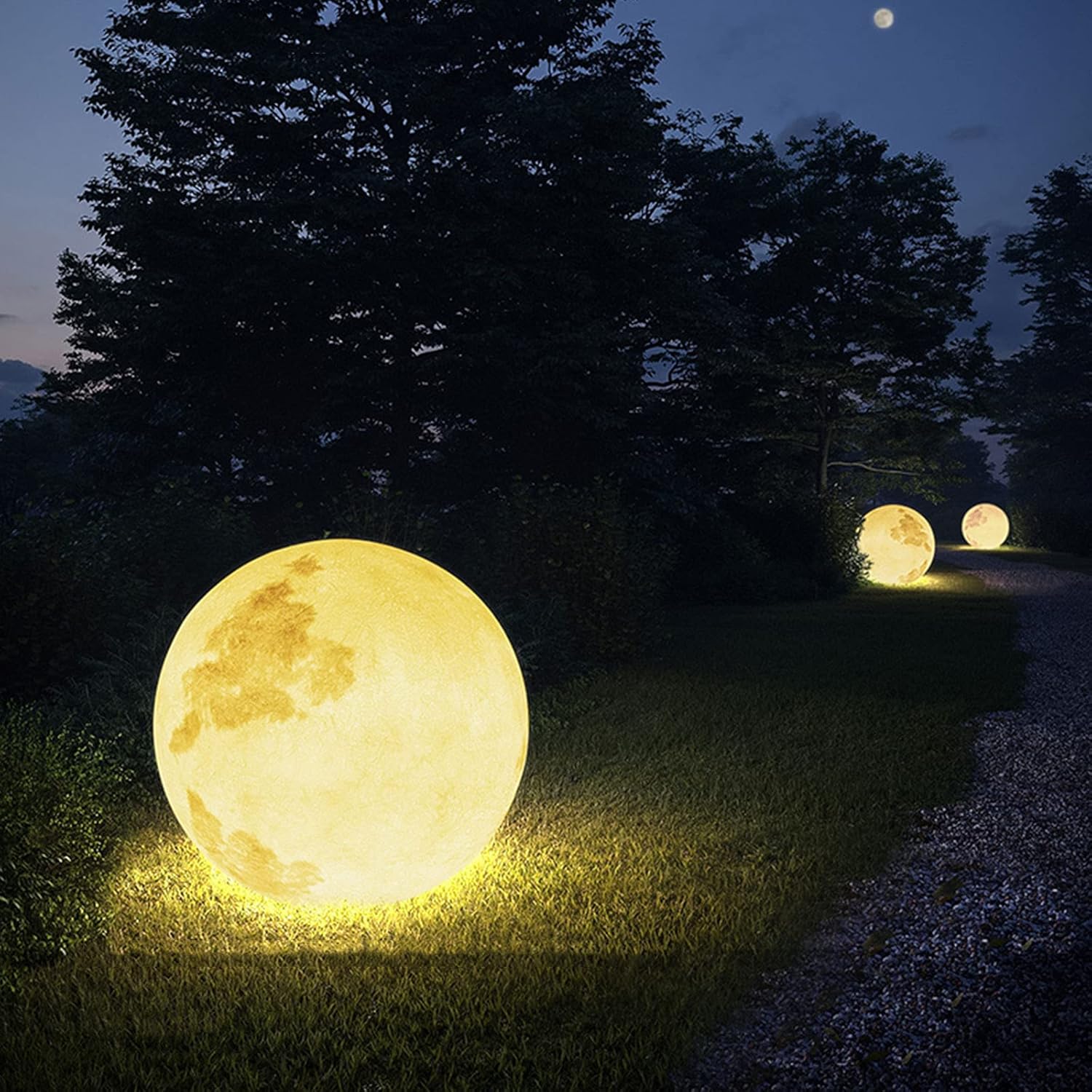 LED Tuinlamp Maanvormig voor Buitendecoratie