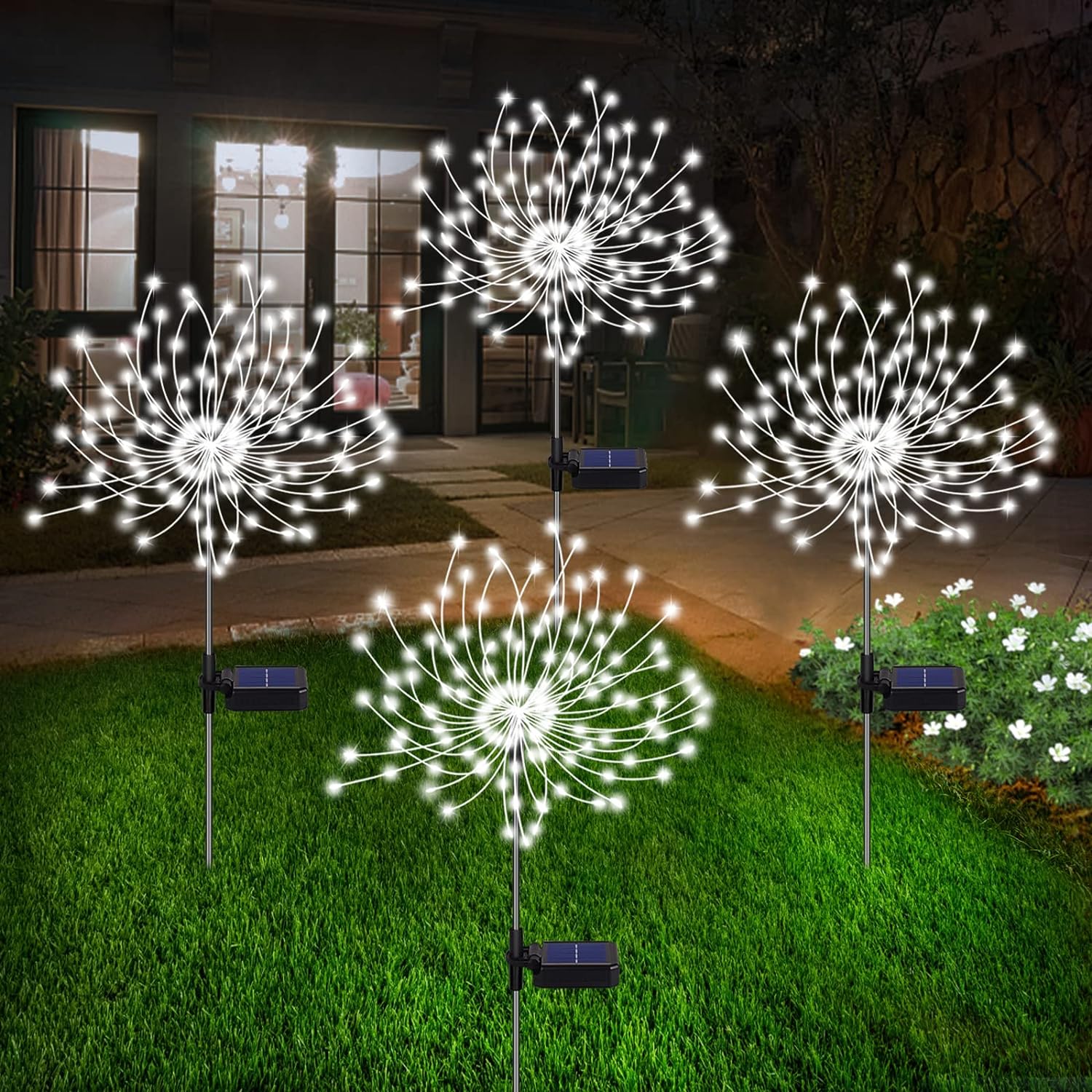 Zonne-energie Tuinlamp Vuurwerkstijl Buitendecoratie