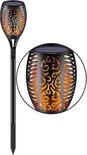 Zonne-energie LED Tuin Fakkel Waterproof Buitenverlichting