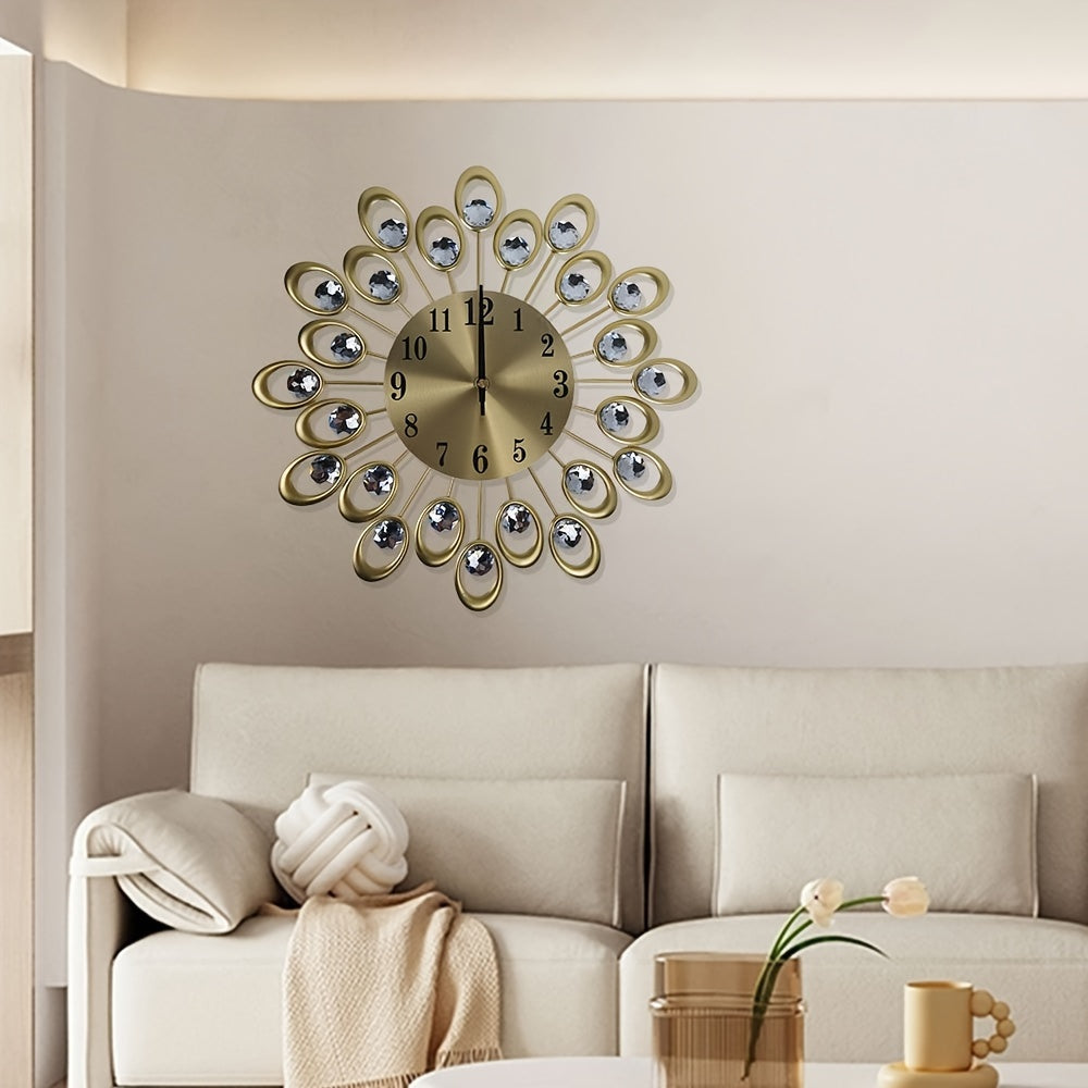 Wandklok Metalen Rond voor Woonkamer Kantoor Decor