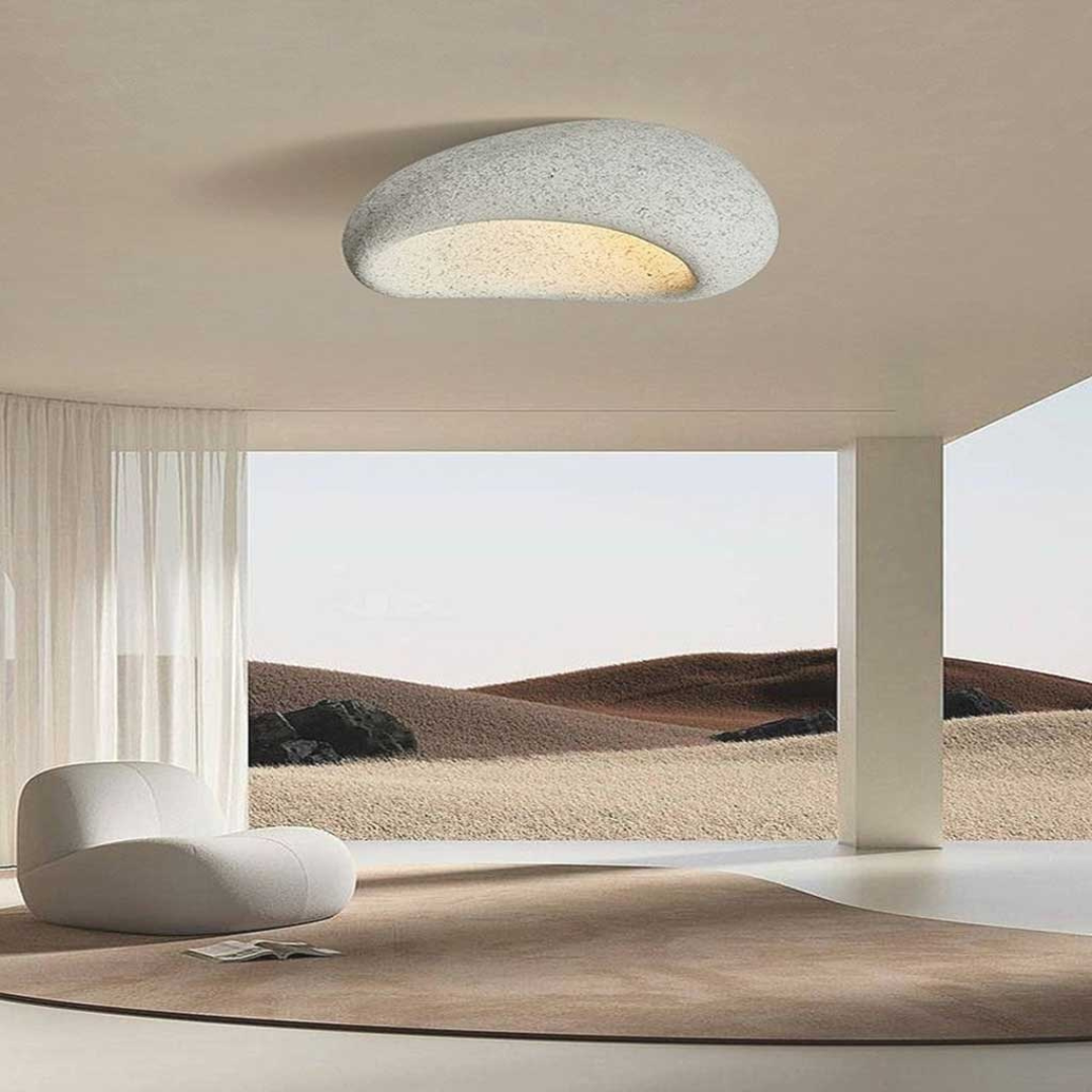 Plafondlamp Wabi Sabi LED Flush Mount Circular