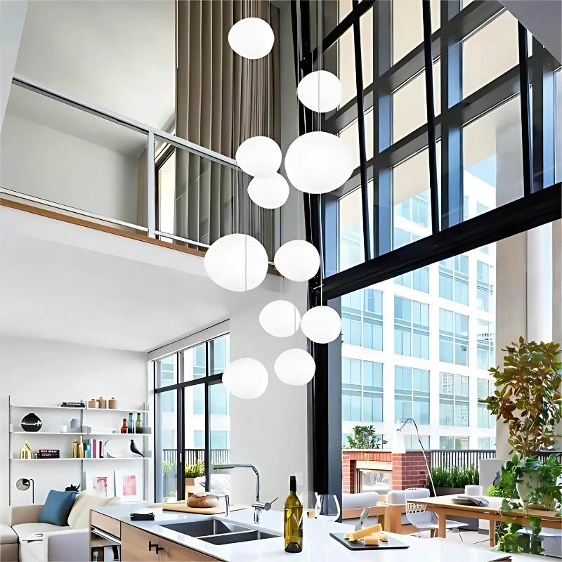 Hanglamp Kiezel Glazen voor Thuis en Kantoor Decor