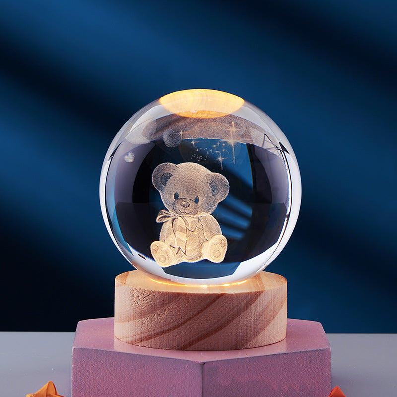 3D Kristal Nachtlamp LED Woondecoratie 3D Effect