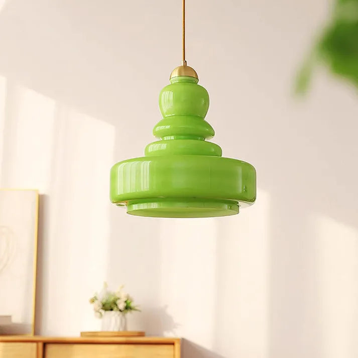 Bauhaus Hanglamp Pompoen Glazen Armatuur LED plafondlamp