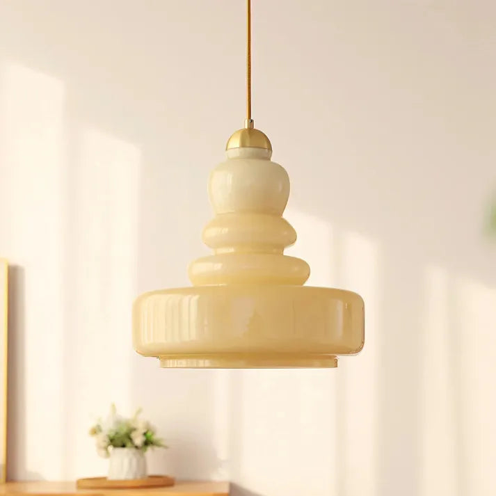 Bauhaus Hanglamp Pompoen Glazen Armatuur LED plafondlamp