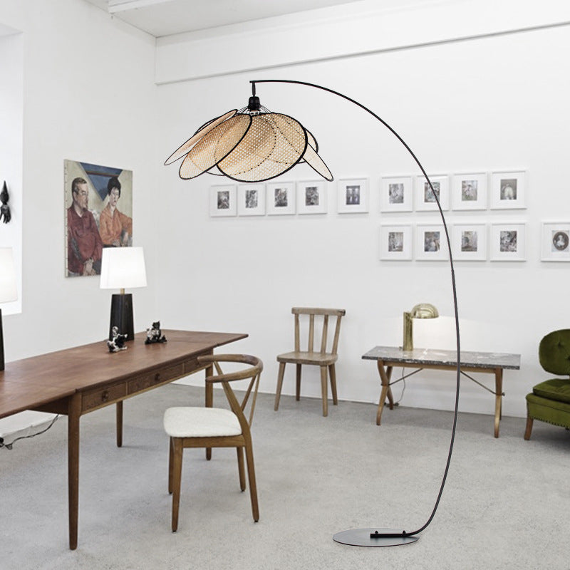 Vloerlamp Riet voor Woonkamer Verlichting