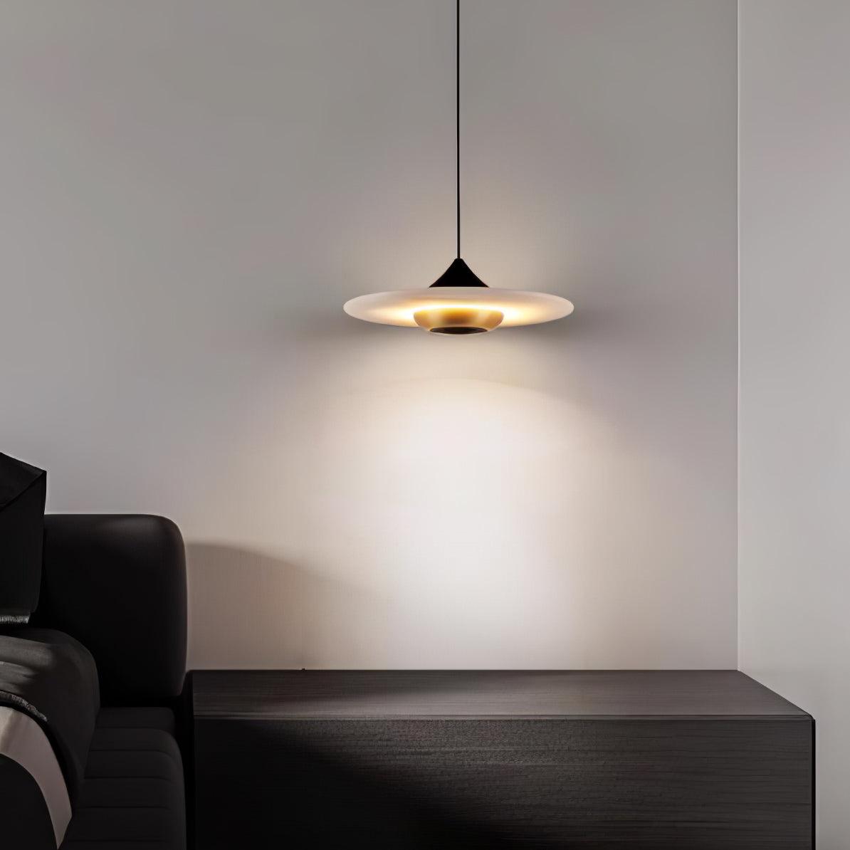 Marmeren Hanglamp Plafondlamp Rond Vervangbare LED Verlichting