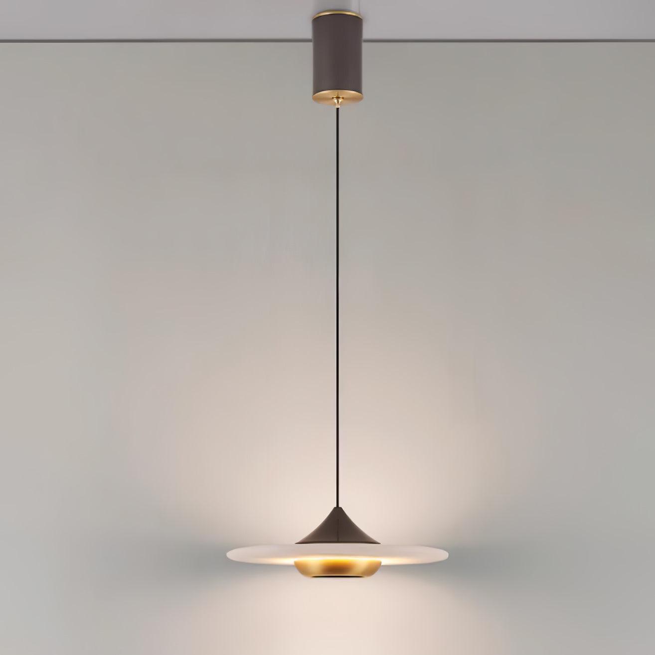 Marmeren Hanglamp Plafondlamp Rond Vervangbare LED Verlichting