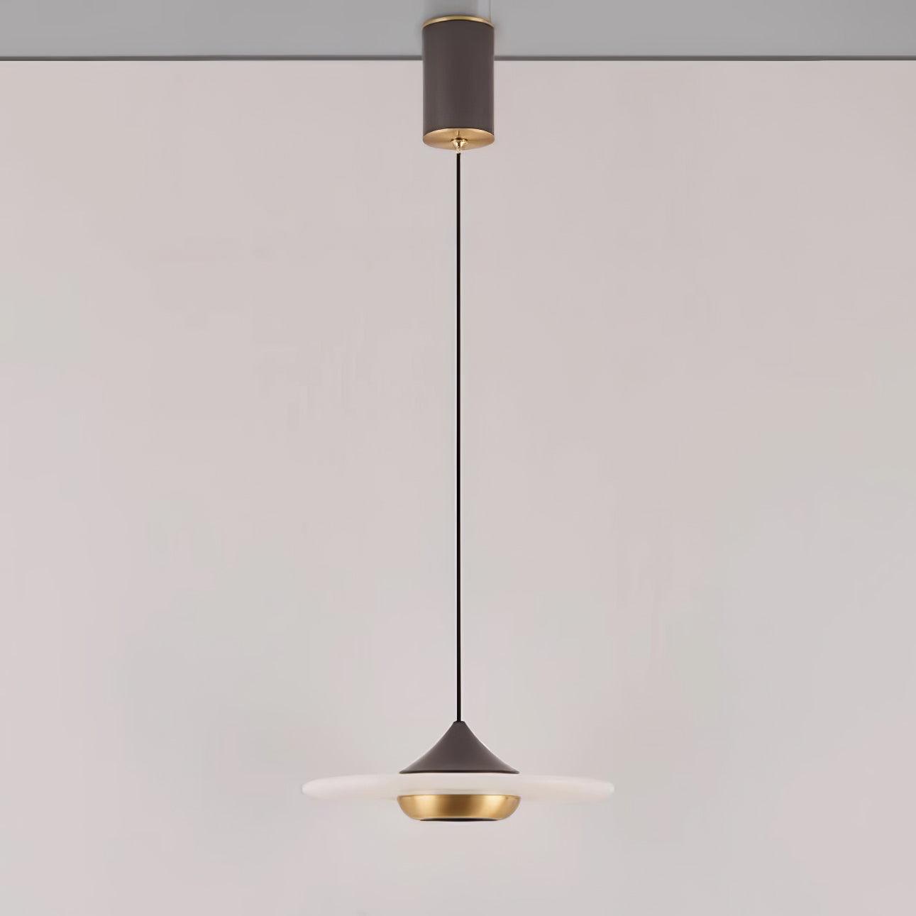 Marmeren Hanglamp Plafondlamp Rond Vervangbare LED Verlichting
