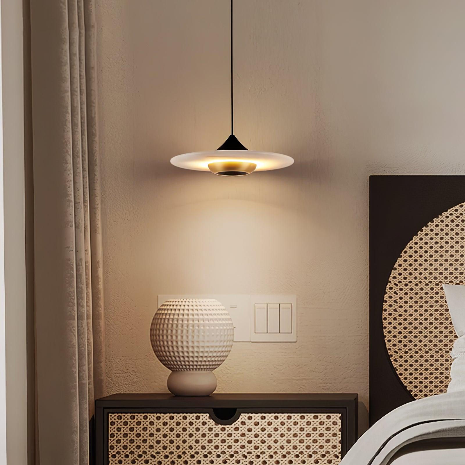 Marmeren Hanglamp Plafondlamp Rond Vervangbare LED Verlichting