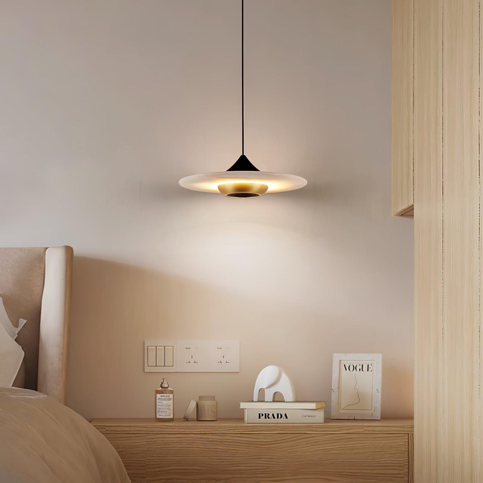 Marmeren Hanglamp Plafondlamp Rond Vervangbare LED Verlichting