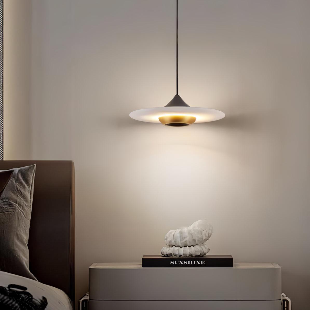 Marmeren Hanglamp Plafondlamp Rond Vervangbare LED Verlichting