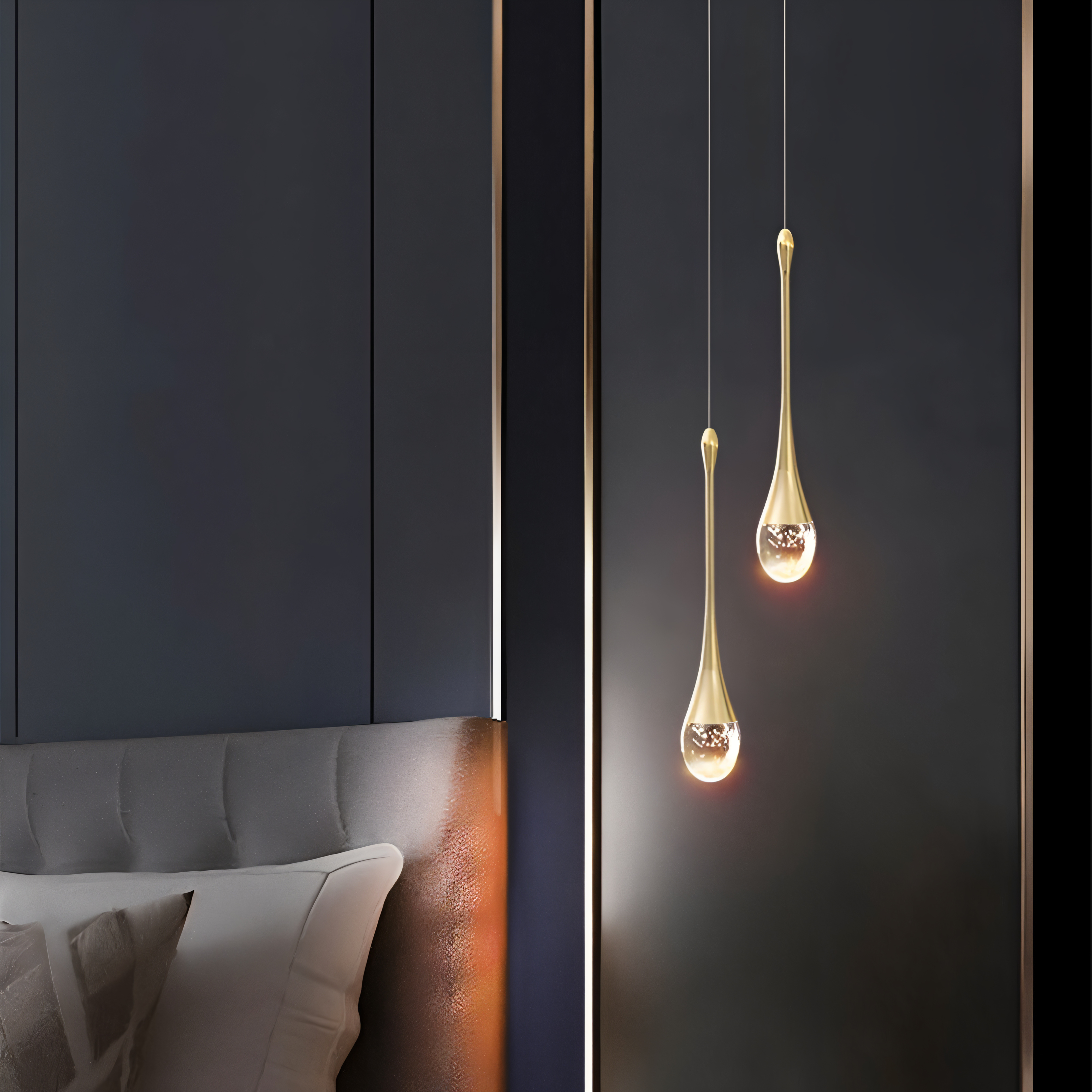 Druppelvormige Hanglamp voor Thuis en Kantoor Decor