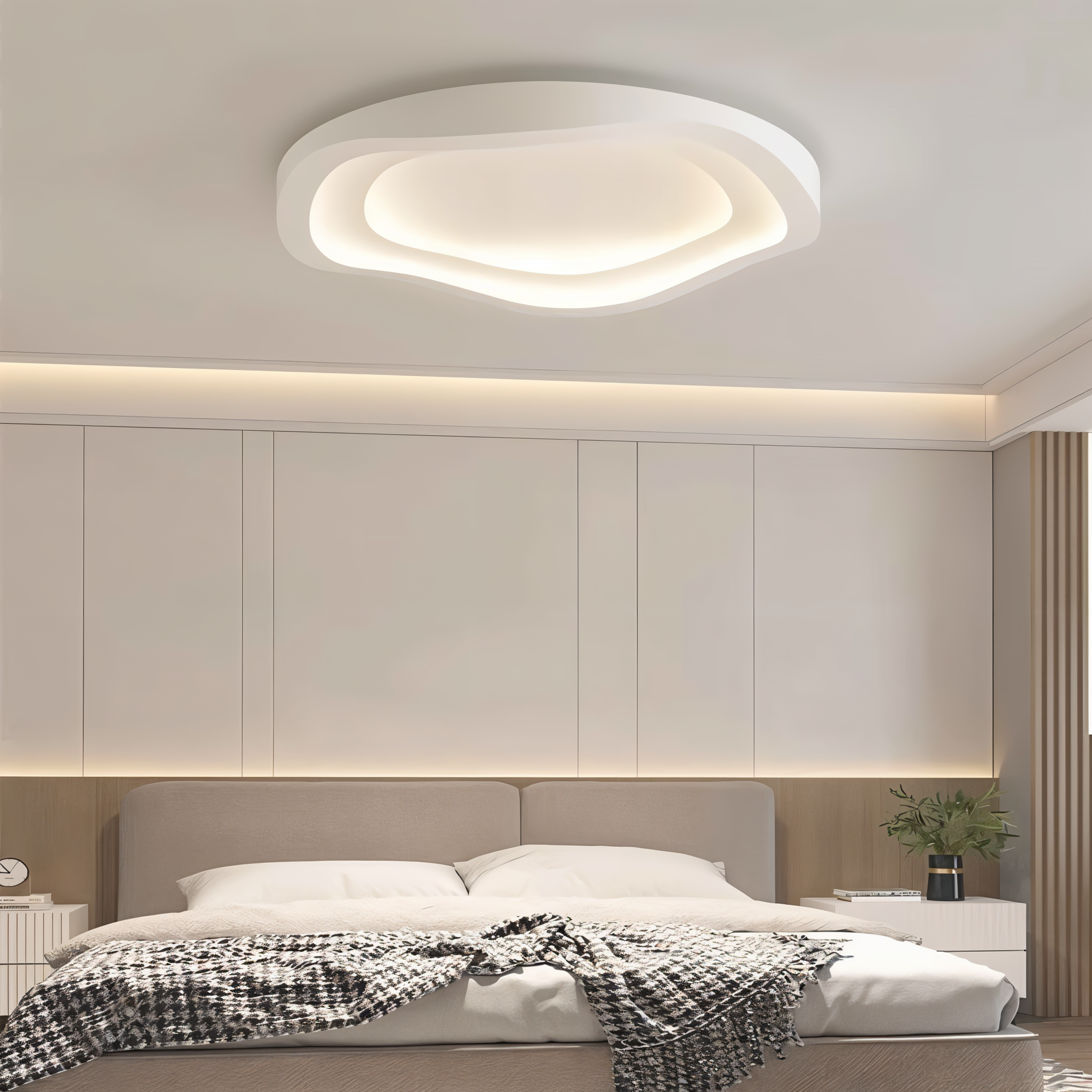 LED Plafondlamp Gebogen Flush Mount Minimalistisch