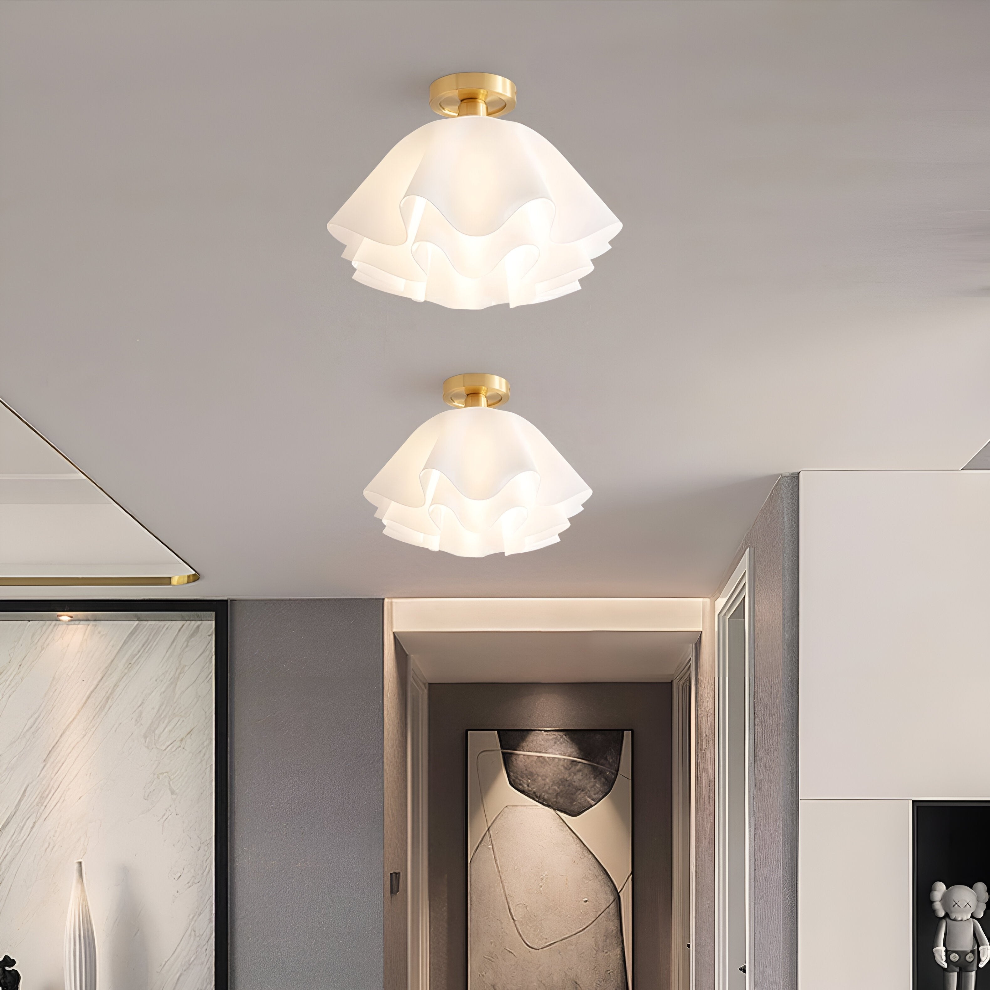 Acryl Bloem Plafondlamp LED Flush Mount