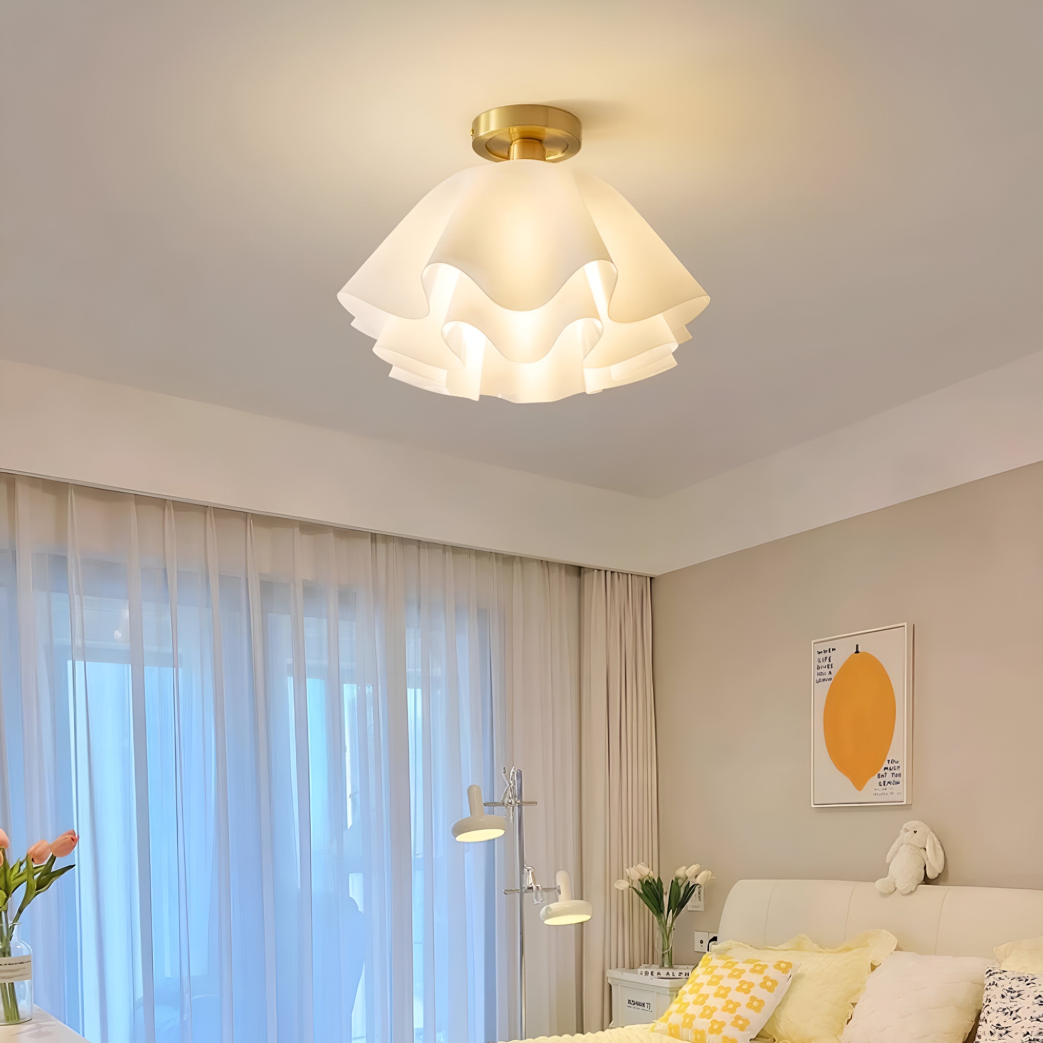 Acryl Bloem Plafondlamp LED Flush Mount