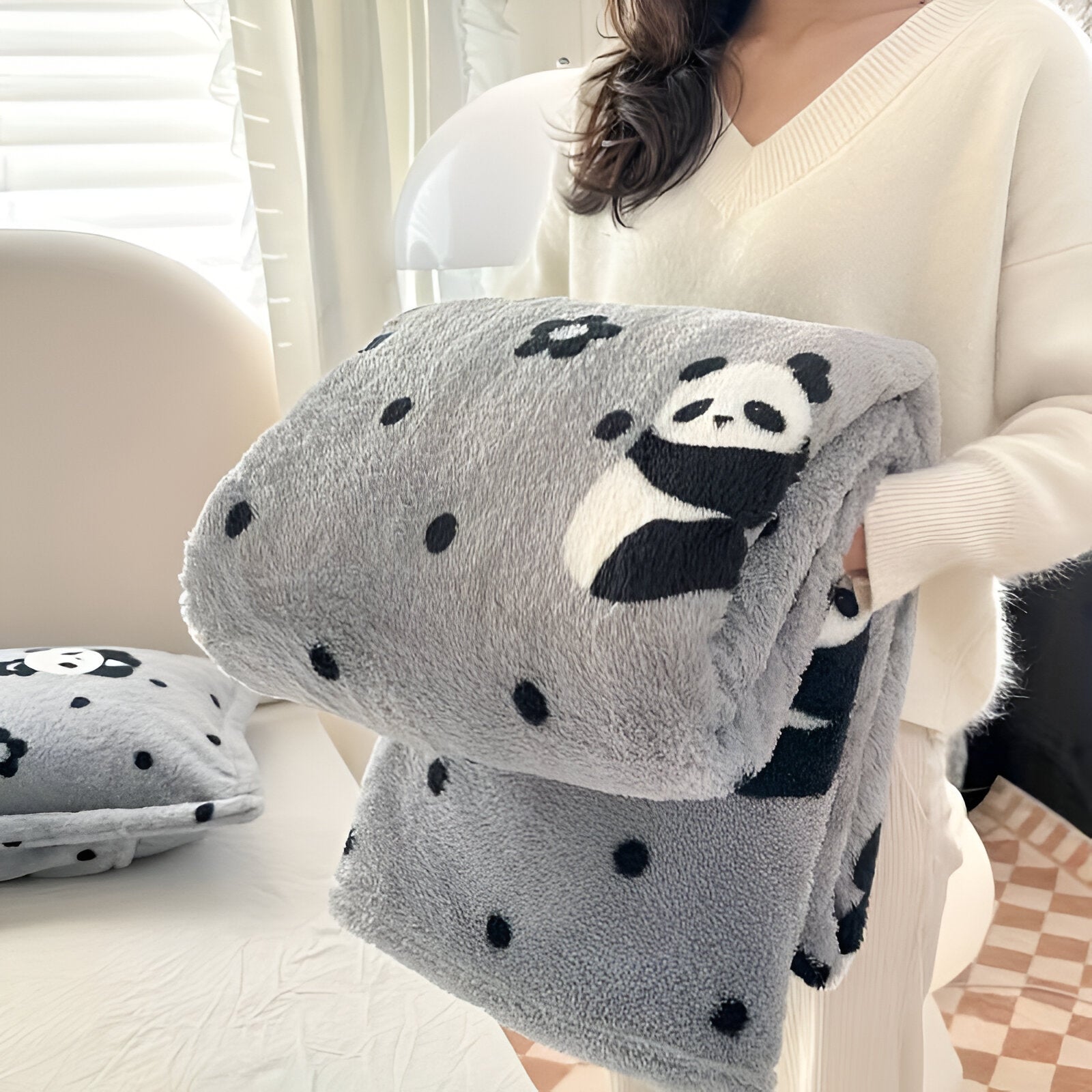 Fleece Deken Ruitpatroon Woondecoratie