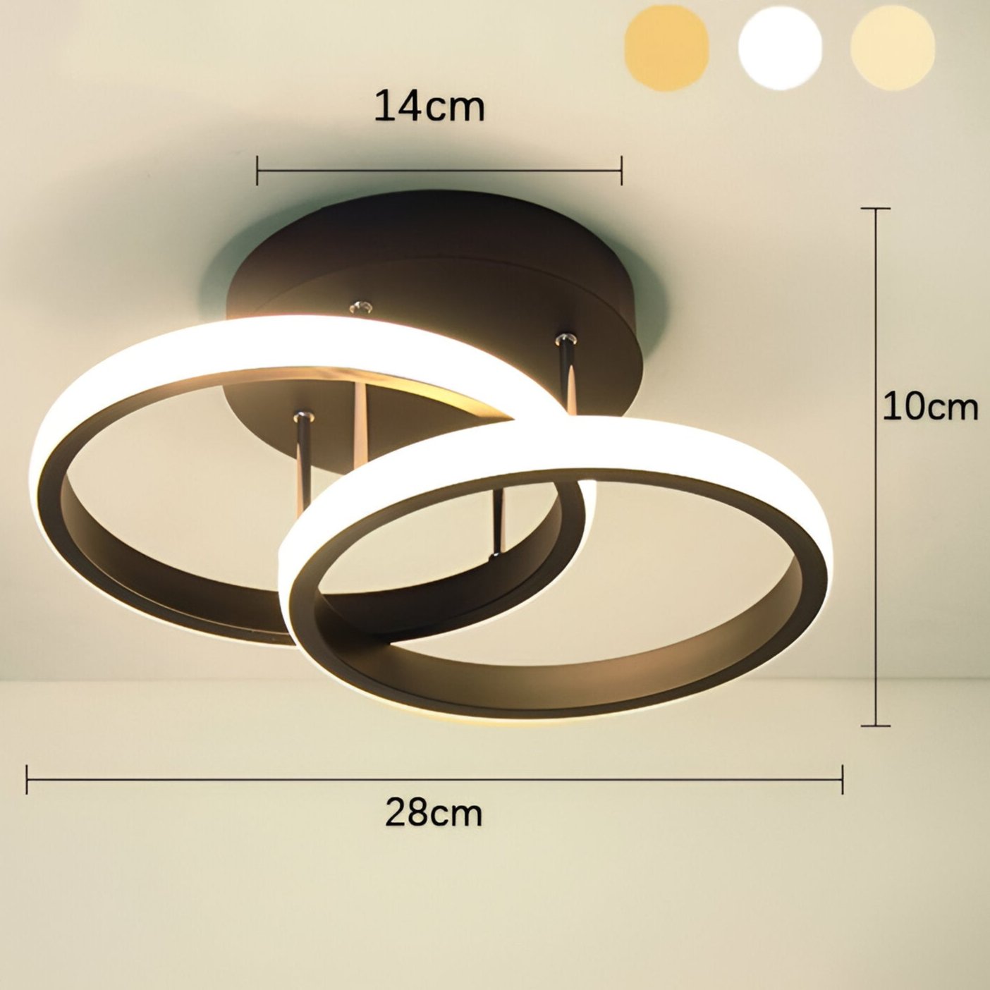 LED Plafondlamp Swirl Design Flush Mount