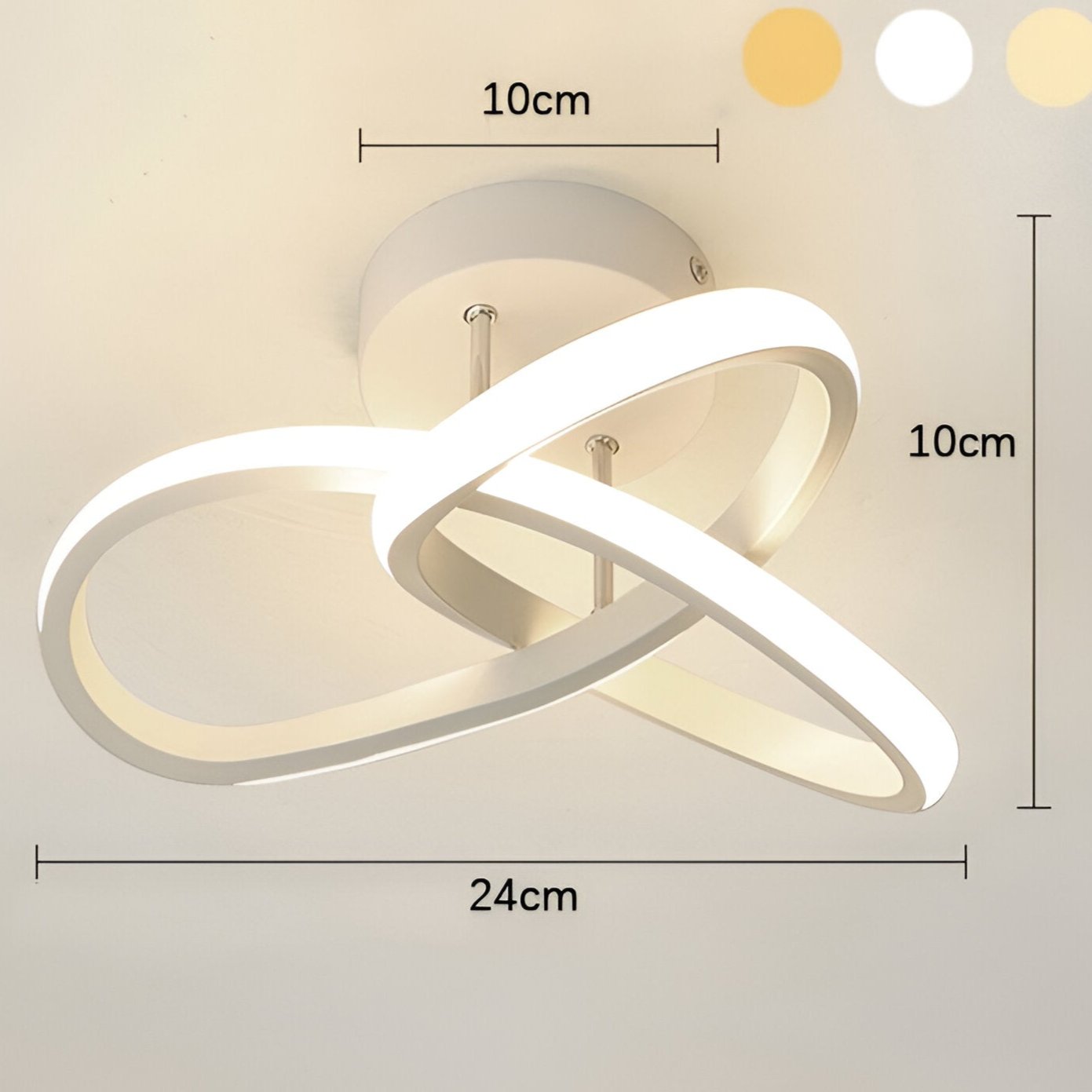LED Plafondlamp Swirl Design Flush Mount