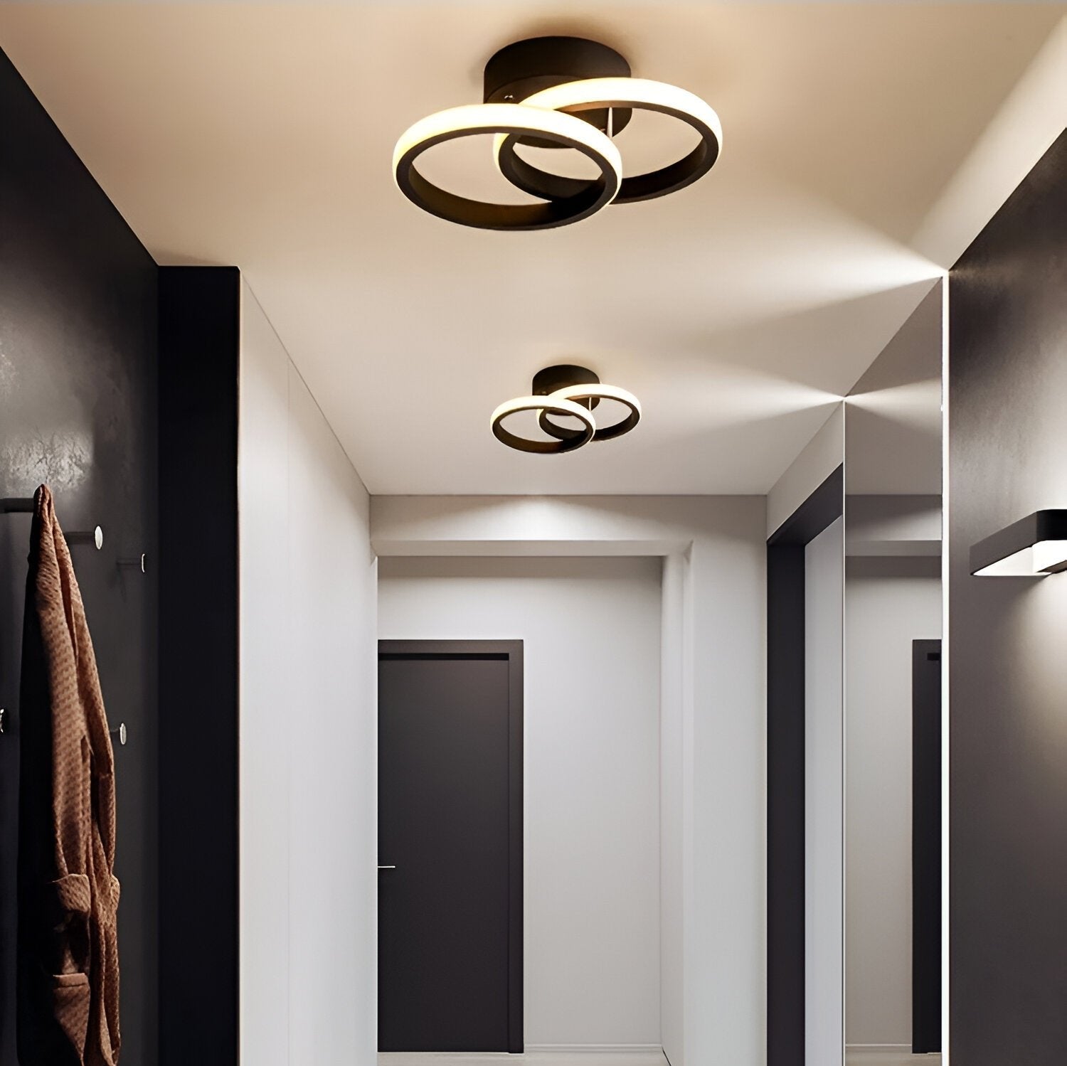 LED Plafondlamp Swirl Design Flush Mount