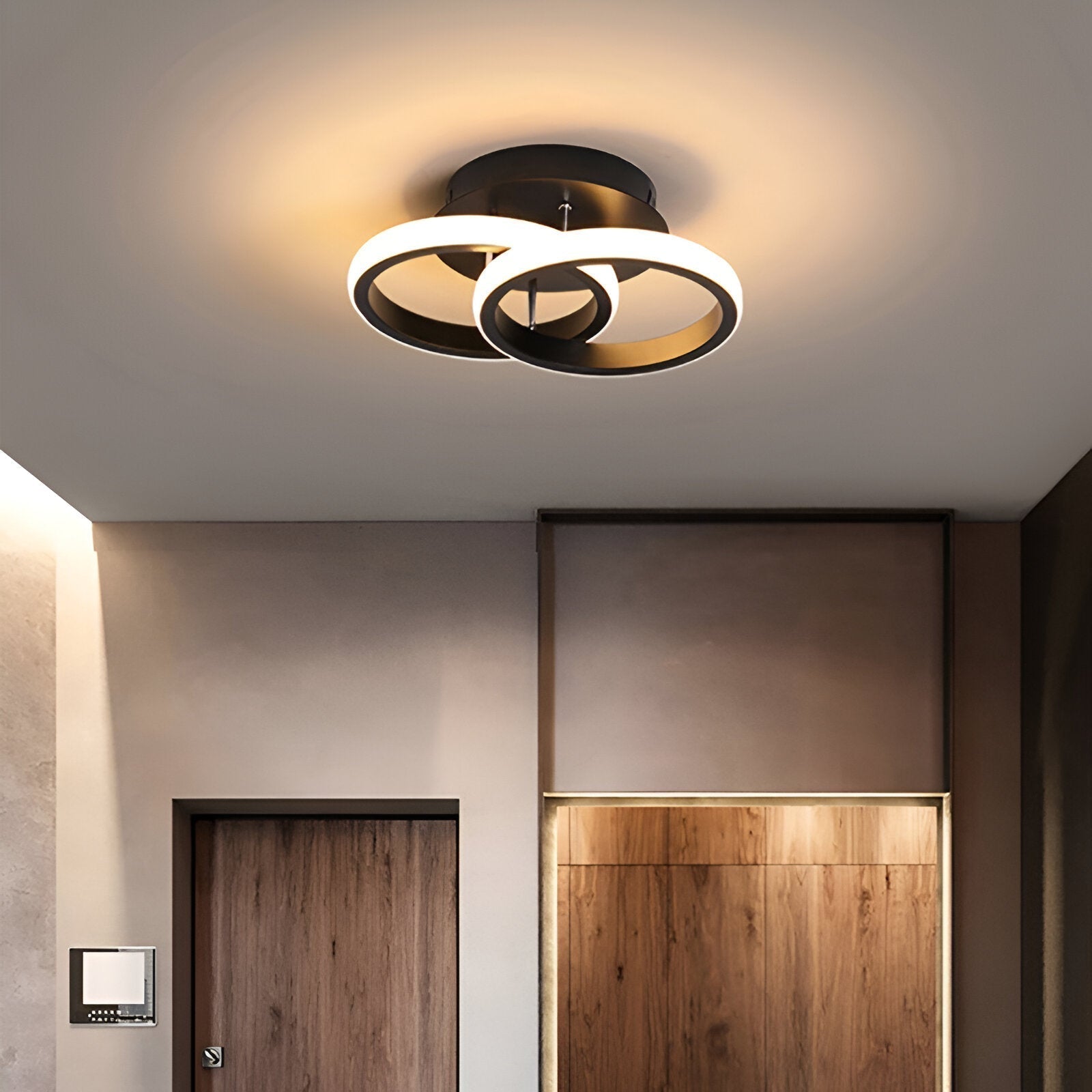 LED Plafondlamp Swirl Design Flush Mount