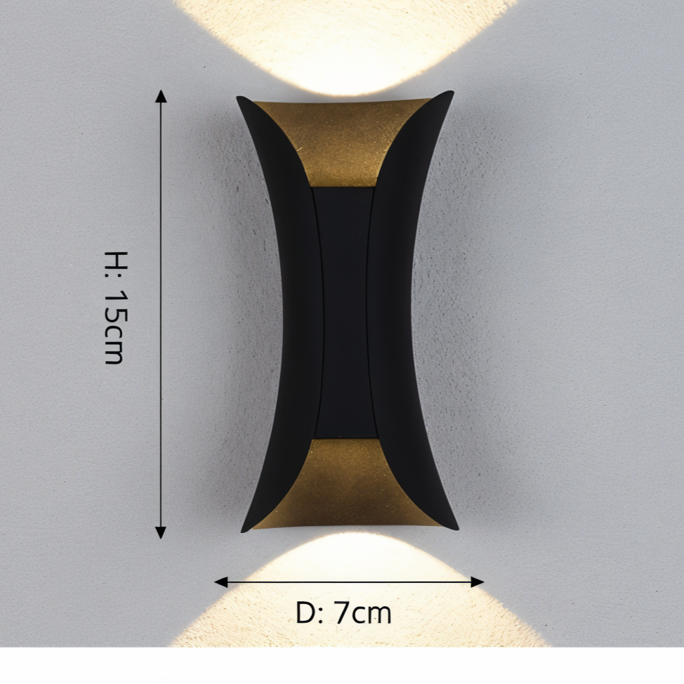 LED Wandlamp Waterdicht Dubbel Buitenverlichting