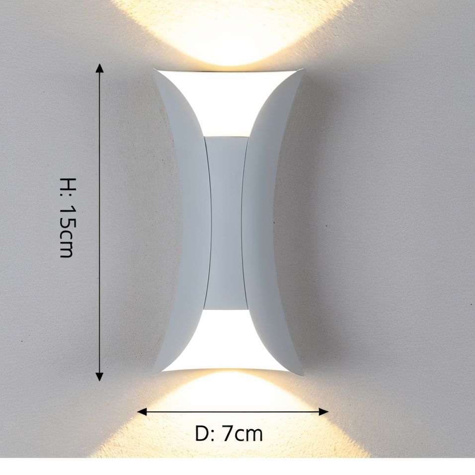 LED Wandlamp Waterdicht Dubbel Buitenverlichting