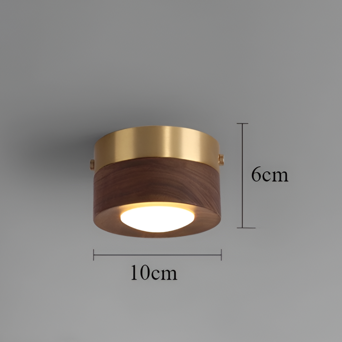 LED Plafondlamp Houten Flush Mount Circular voor Thuis Kantoor