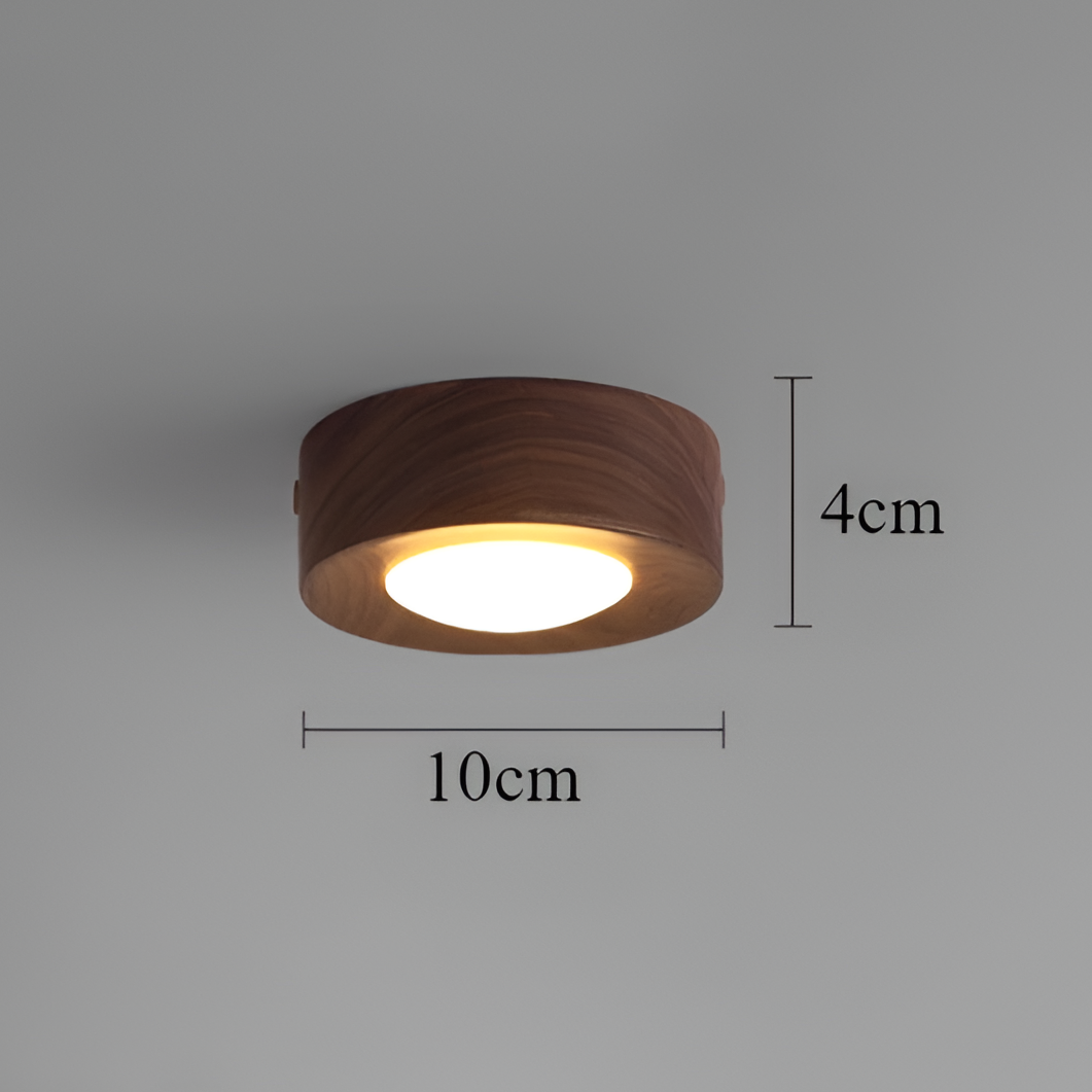 LED Plafondlamp Houten Flush Mount Circular voor Thuis Kantoor