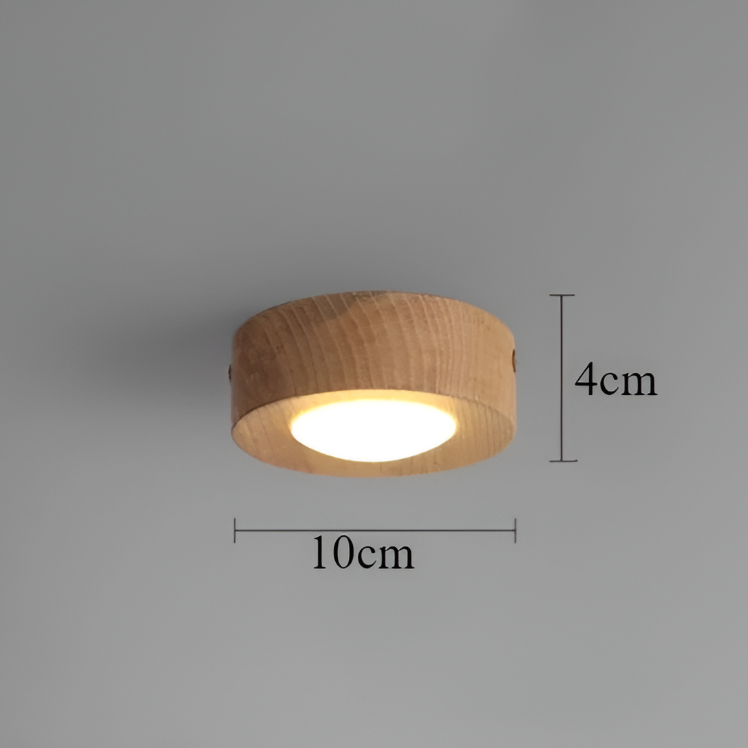 LED Plafondlamp Houten Flush Mount Circular voor Thuis Kantoor